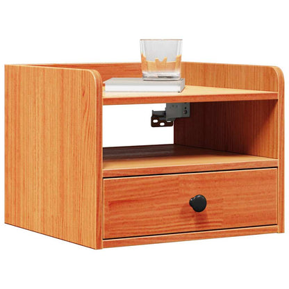 Bedside Table 2 pcs Wax Brown 38 x 36 x 29.5 cm Solid pine wood