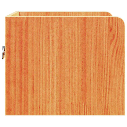 Bedside Table 2 pcs Wax Brown 38 x 36 x 29.5 cm Solid pine wood