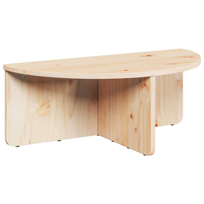 Coffee Table 2 pcs Natural 79 x 39.5 x 40 cm Solid pine wood