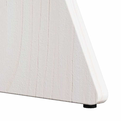 Coffee Table 3 pcs White 49 x 49 x 30 cm Solid pine wood