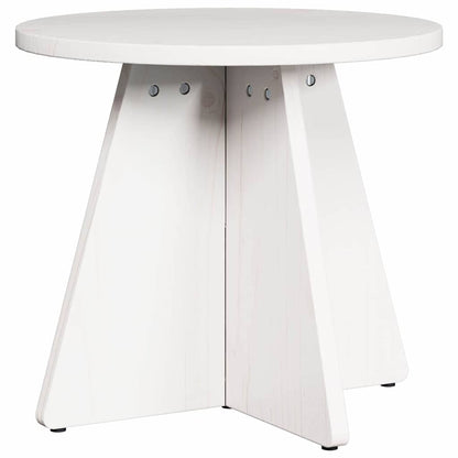 Coffee Table 3 pcs White 49 x 49 x 30 cm Solid pine wood