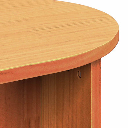 Coffee Table Wax Brown 80 x 39.5 x 35 cm Solid Pine wood