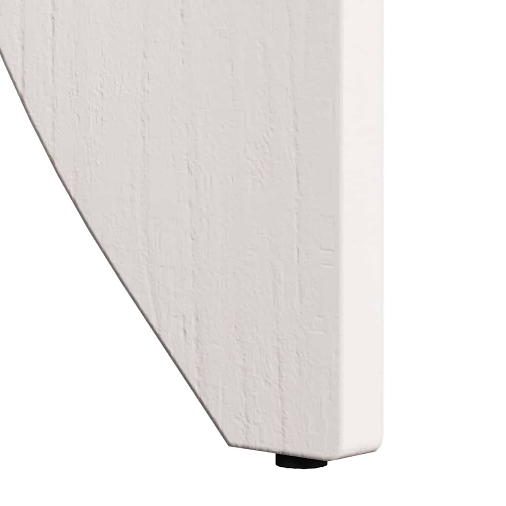 Coffee Table 2 pcs White 41.5 x 41.5 x 44 cm Solid pine wood