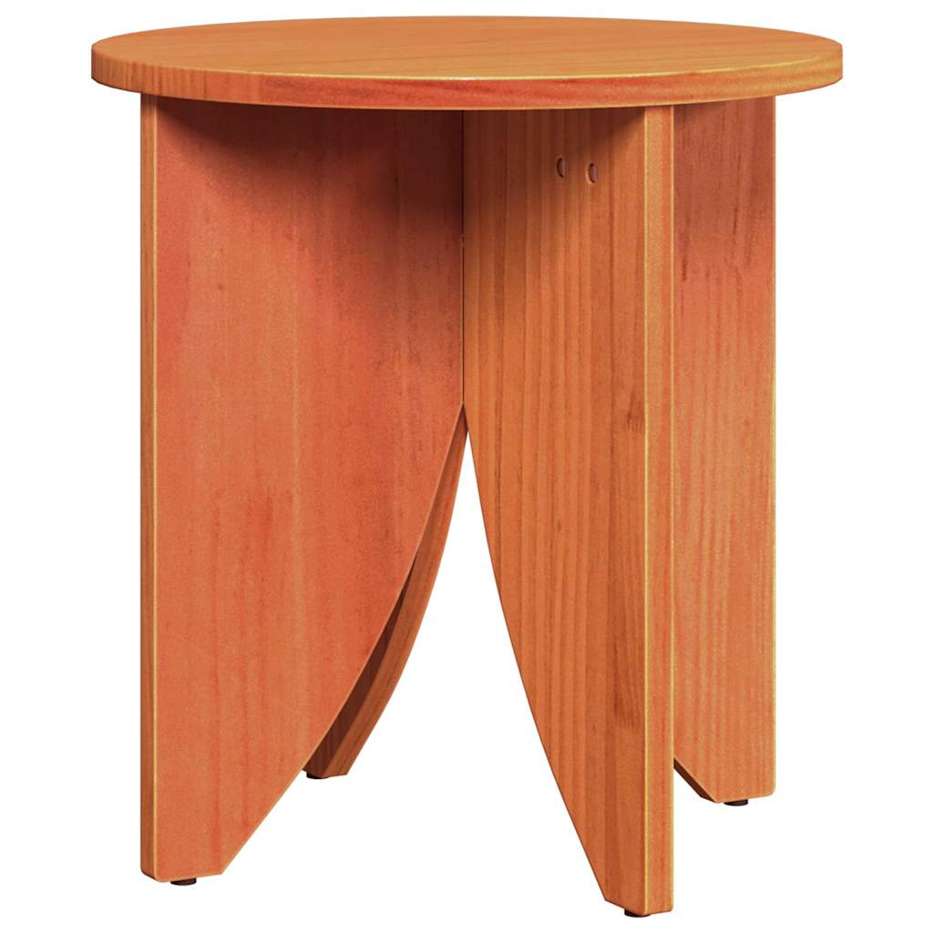 Coffee Table 2 pcs Wax brown 41.5 x 41.5 x 44 cm