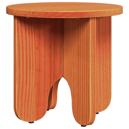 Coffee Table 2 pcs Wax Brown 39.5 x 39.5 x 30 cm