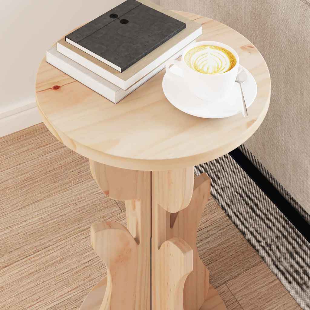 Coffee Table Natural 39.5 x 39.5 x 53.5 cm Solid pine wood