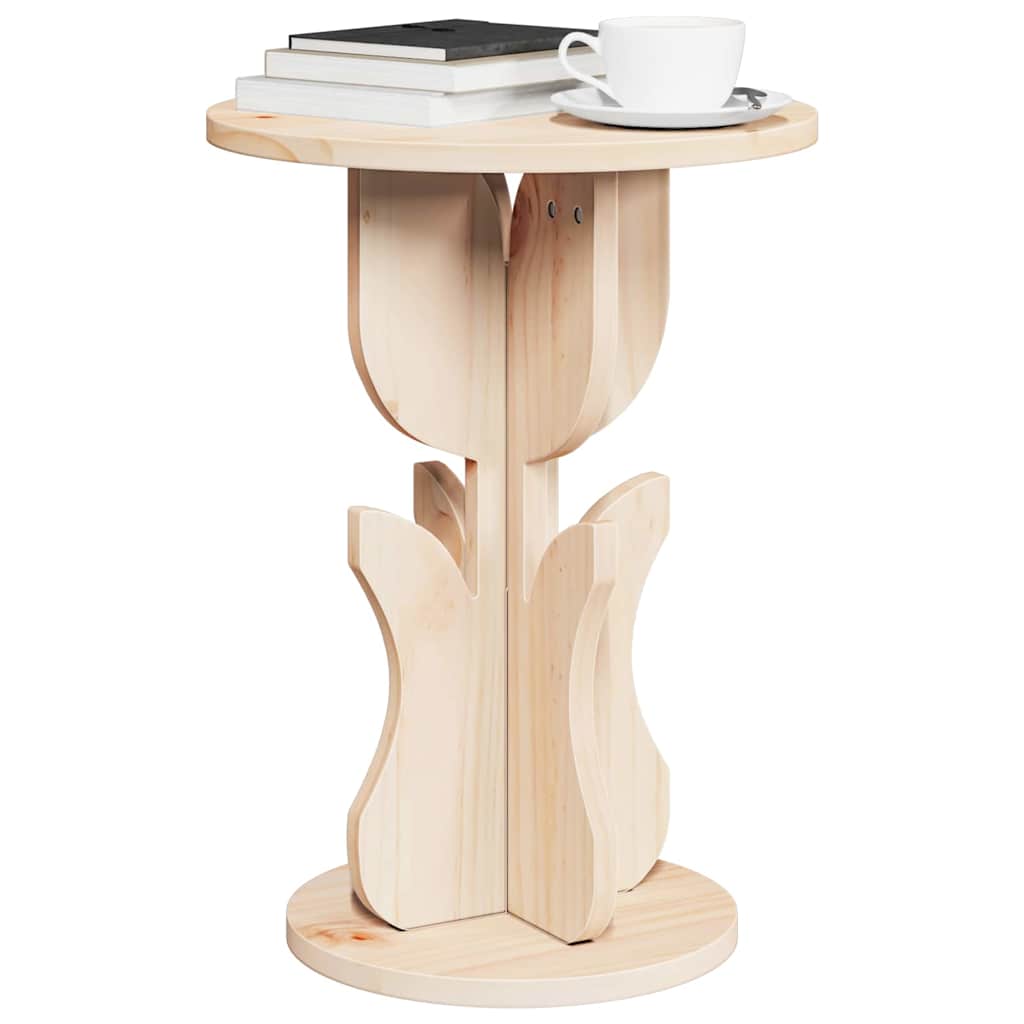 Coffee Table Natural 39.5 x 39.5 x 53.5 cm Solid pine wood