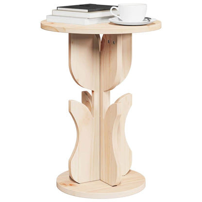 Coffee Table Natural 39.5 x 39.5 x 53.5 cm Solid pine wood