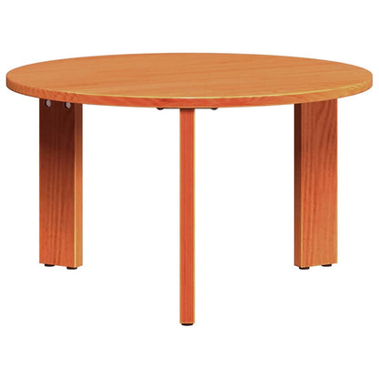 Coffee Table 3 pcs Wax brown 47.5 x 47.5 x 27 cm