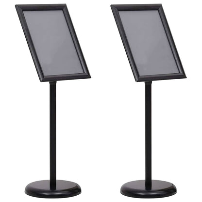 Poster Stands 2 pcs Black 45 x 32.7 x 108 cm Aluminium
