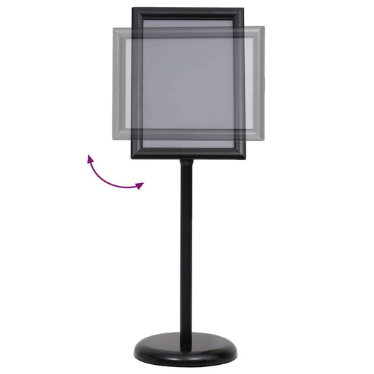 Poster Stands 2 pcs 45 x 32.7 x 108 cm Aluminium Black