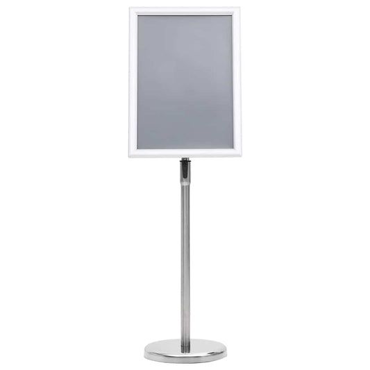Poster Stands 2 pcs 45 x 32.7 x 108 cm Aluminium Silver
