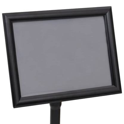 Poster Stands 2 pcs Black 32.7 x 24 x 108 cm Aluminium