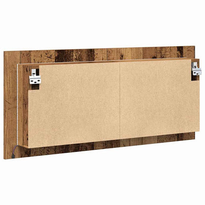 LED Mirror Cabinet Old Wood 100 x 12 x 45 cm Engineered Wood