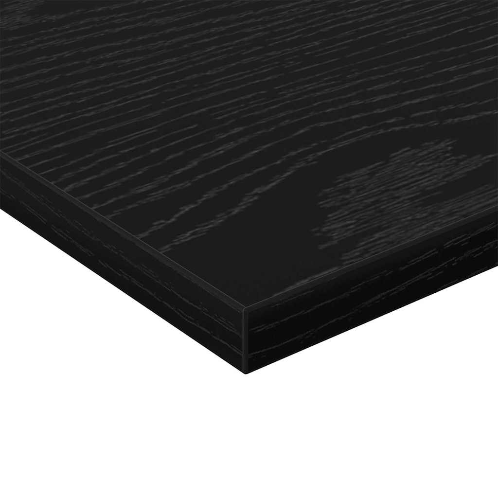 Bookshelf Board 4 pcs Black 40 x 20 x 1.5 cm Engineered Wood