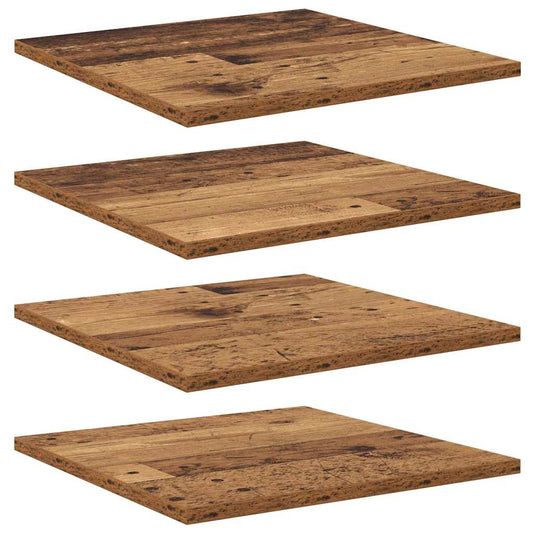 Bookshelf Board 3-Tier 4 pcs 40 x 40 x 1.5 cm Engineered Wood