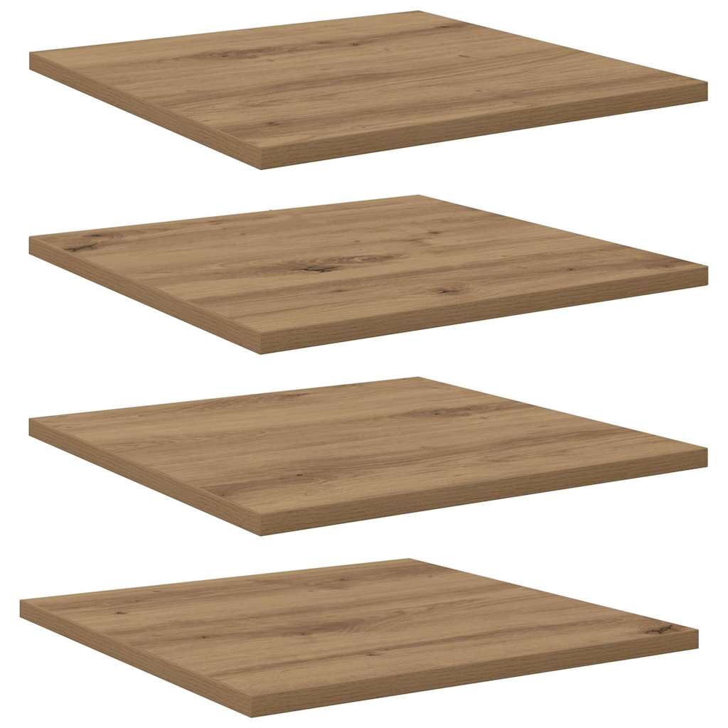 Bookshelf Board 3-Tier 4 pcs 40 x 40 x 1.5 cm Engineered Wood
