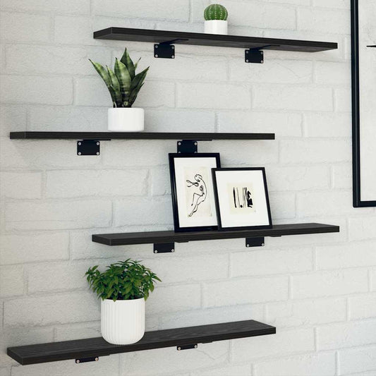 Bookshelf Board 3-Tier 4 pcs 60 x 10 x 1.5 cm Engineered Wood