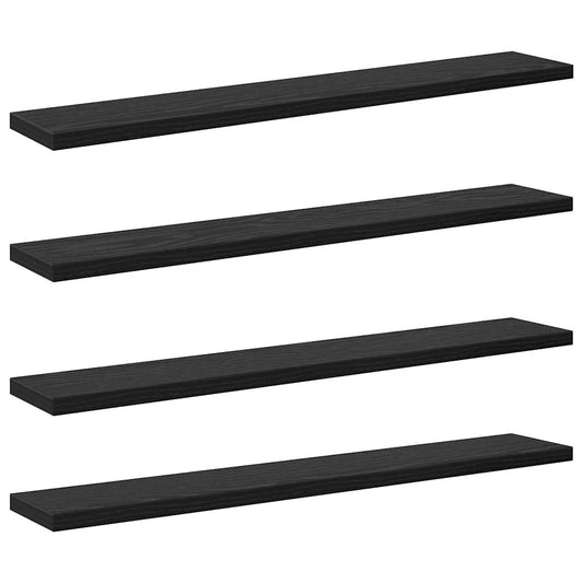 Bookshelf Board 3-Tier 4 pcs 60 x 10 x 1.5 cm Engineered Wood