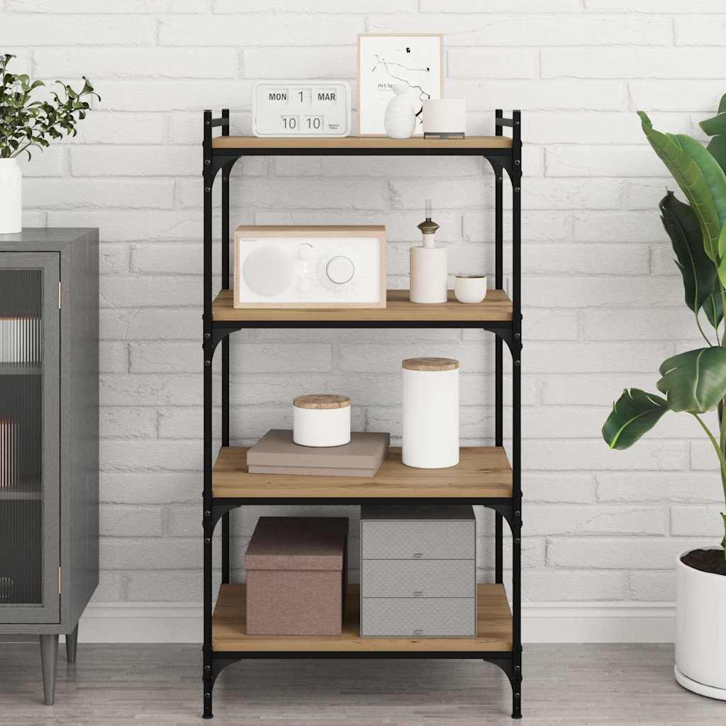 Bookshelf Board 3-Tier 4 pcs 60 x 40 x 1.5 cm Engineered Wood