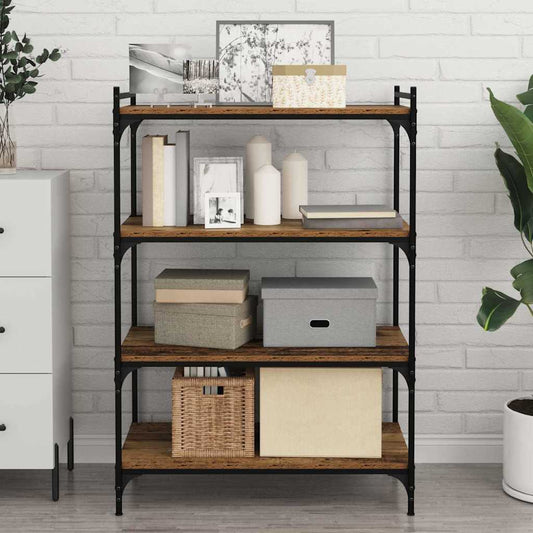 Bookshelf Board 3-Tier 4 pcs 80 x 40 x 1.5 cm Engineered Wood