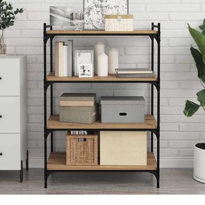 Bookshelf Board 3-Tier 4 pcs 80 x 40 x 1.5 cm Engineered Wood