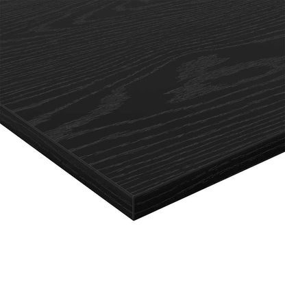 Bookshelf Board 4 pcs Black 80 x 40 x 1.5 cm Engineered Wood