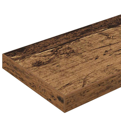 Bookshelf Board 4 pcs Brown 100 x 10 x 1.5 cm Engineered Wood