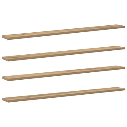 Bookshelf Board 3-Tier 4 pcs 100 x 10 x 1.5 cm Engineered Wood