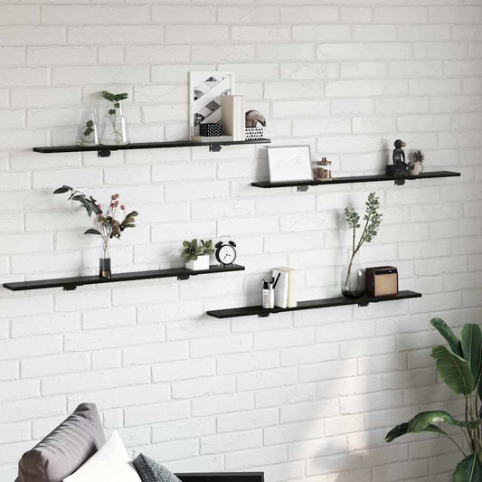 Bookshelf Board 3-Tier 4 pcs 100 x 10 x 1.5 cm Engineered Wood