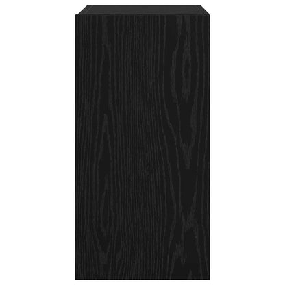 Wall TV Cabinet Wall-mounted 2 pcs Black Oak 30.5 x 30 x 60 cm