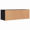 Shoe Storage Bench Black oak 102 x 35 x 35 cm Engineered wood