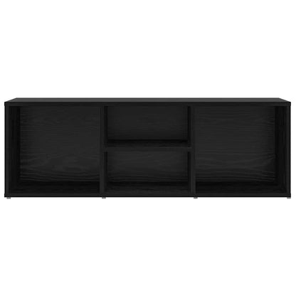 Shoe Bench Black Oak 102 x 35 x 35 cm Engineered Wood