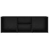 Shoe Storage Bench Black oak 102 x 35 x 35 cm Engineered wood