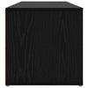 Shoe Storage Bench Black oak 102 x 35 x 35 cm Engineered wood