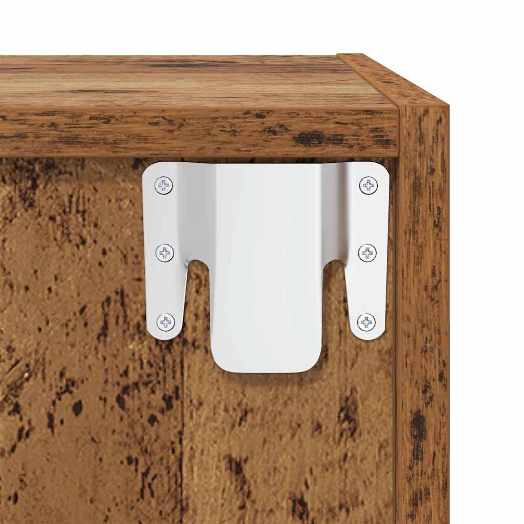 Wall Cabinet Old Wood 37 x 37 x 37 cm Engineered Wood