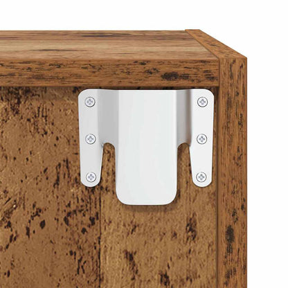 Wall Cabinet 2 pcs Old Wood 37 x 37 x 37 cm Engineered Wood