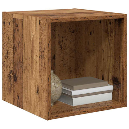 Wall Cabinet 2 pcs Old Wood 37 x 37 x 37 cm Engineered Wood
