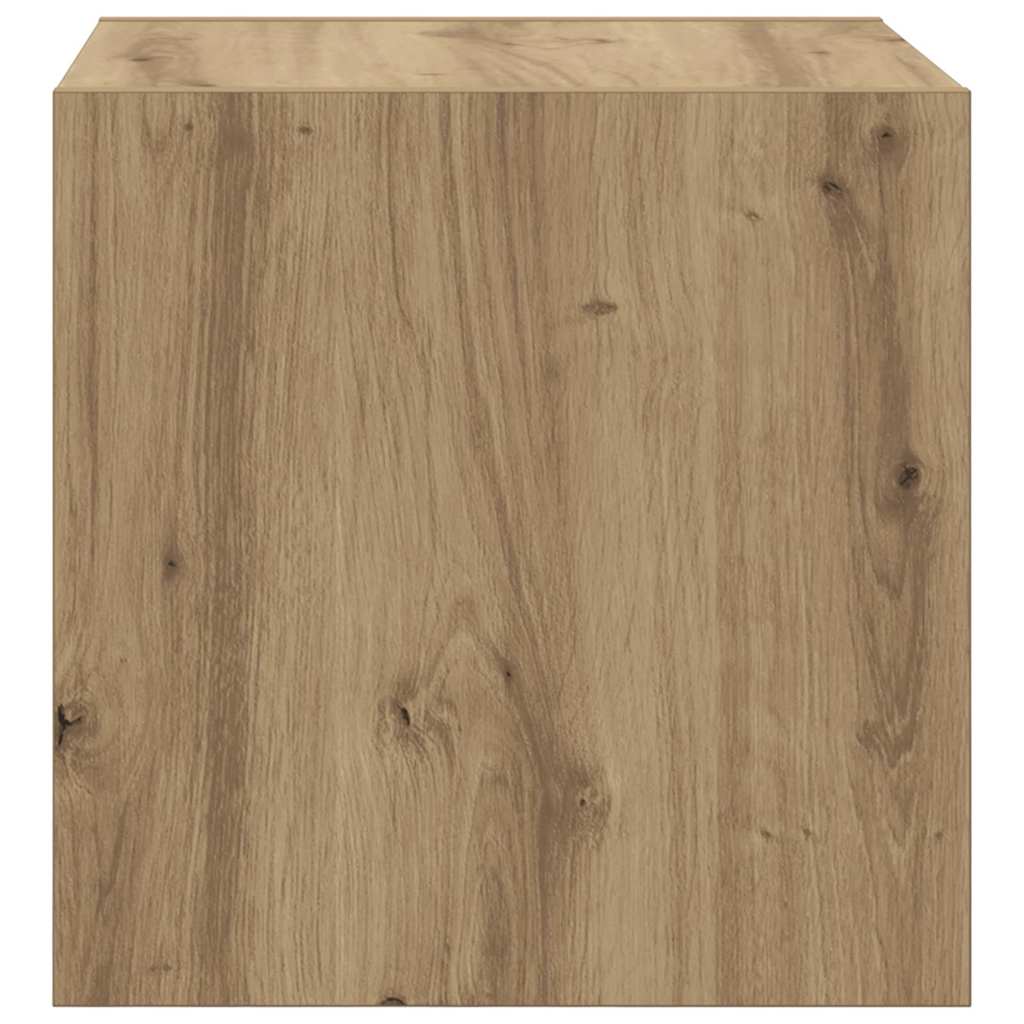 Wall Cabinet Wall-Mounted 2 pcs Artisan Oak 37 x 37 x 37 cm