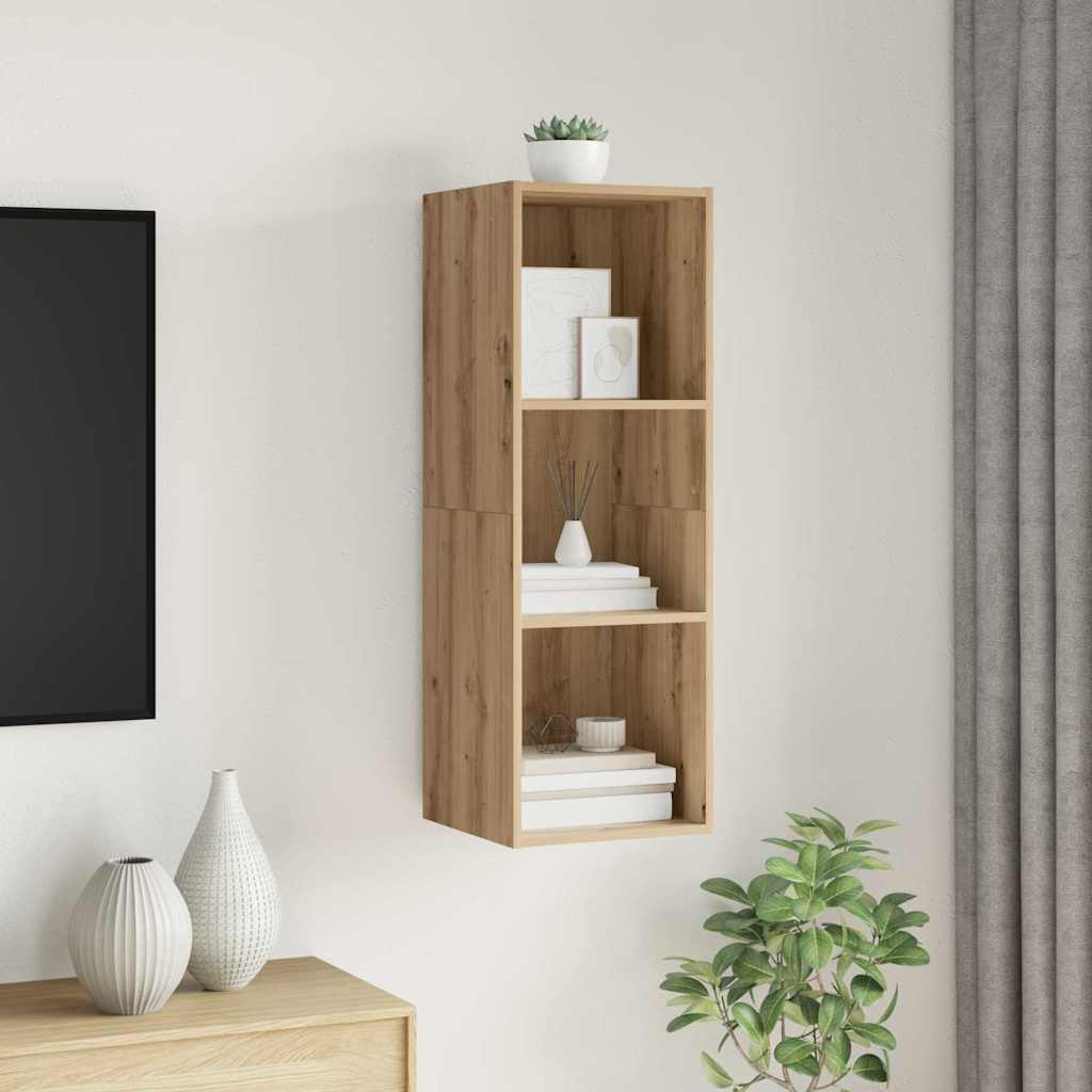 TV Cabinet Set 37 x 37 x 107 cm Artisan Oak Engineered Wood