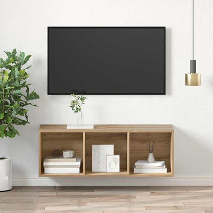 TV Cabinet Set 37 x 37 x 107 cm Artisan Oak Engineered Wood