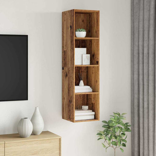 TV Cabinet Set 37 x 37 x 142.5 cm Old Wood Engineered Wood