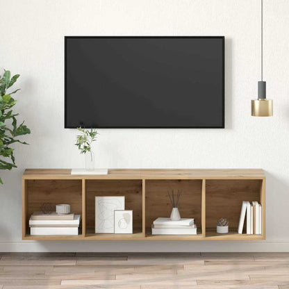 TV Cabinet Set 37 x 37 x 142.5 cm Artisan Oak Engineered Wood