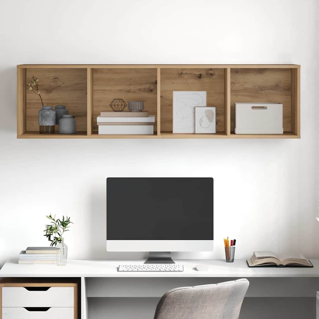TV Cabinet Set 37 x 37 x 142.5 cm Artisan Oak Engineered Wood