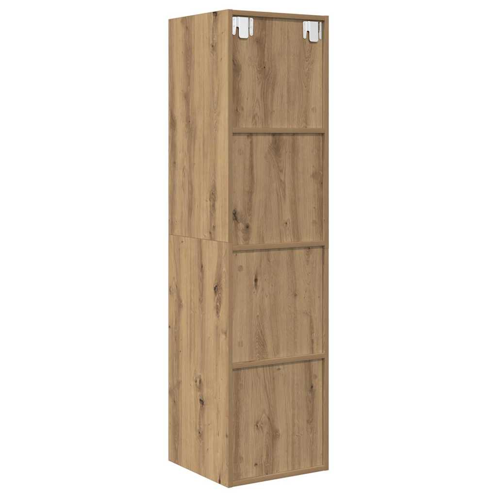 TV Cabinet Set 37 x 37 x 142.5 cm Artisan Oak Engineered Wood