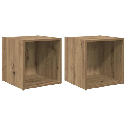 TV Cabinet Set 2 pcs Artisan Oak Engineered Wood