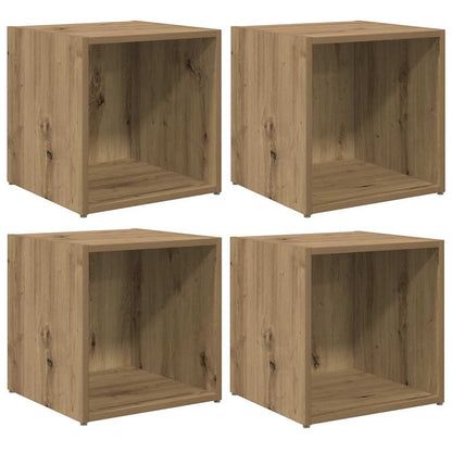TV Cabinet Set 4 pcs Artisan Oak Engineered Wood