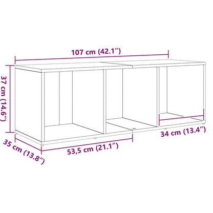 TV Cabinet Set Brown 72 x 35 x 37 cm Engineered Wood