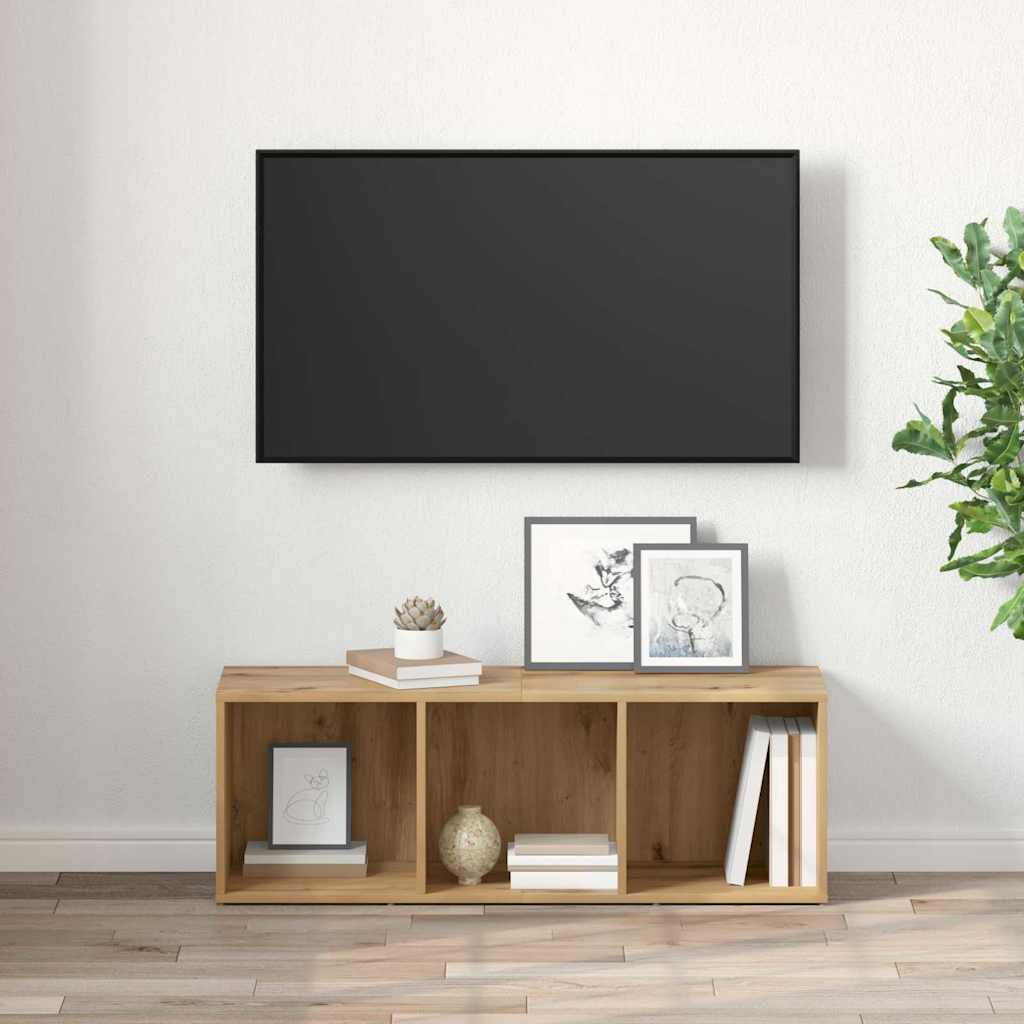 TV Cabinet Set 72 x 35 x 37 cm Brown Engineered Wood