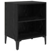 Bedside Cabinet 2 pcs Black oak 40 x 30 x 50 cm Engineered wood